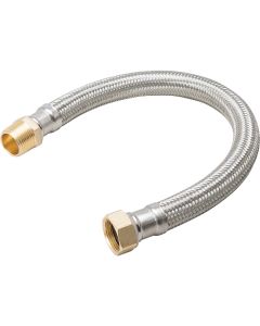 B&K 3/4 In. MIP X 3/4 In. FIP X 24 In. L Stainless Steel Water Heater Connector