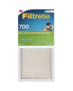3M Filtrete 16 In. x 20 In. x 1 In. Dust, Pollen & Pet Dander Reduction 700 MPR Furnace Filter