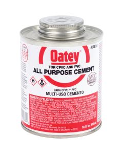 Oatey 16 Oz. Heavy Bodied Clear Multi Purpose Cement CPVC and PVC