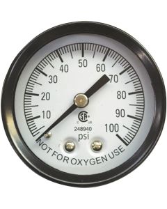 Simmons 1/8 In. MPT Fitting 100 psi Pressure Gauge