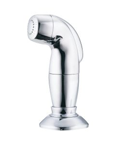 Moen Universal Threaded & Moen Quick Connect Faucets 48 In. Chrome Side Sprayer & Hose Assembly