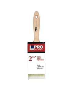 2-1/2" Pro Solutions 24125 Polyester Paint Brush, Beavertail Handle
