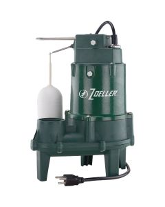 Zoeller 1/2 H.P. Pro 115V Cast Iron Sewage Ejector Pump