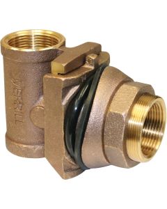 Merrill 1-1/4 In. x 1-1/4 In. FPT No-Lead Brass Pitless Adapter