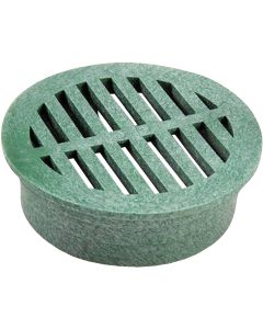 NDS 3 In. Green PVC Round Grate