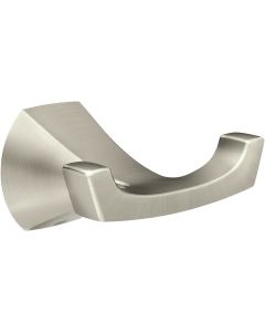 Moen Lindor Spot Resist Brushed Nickel Double Robe Hook