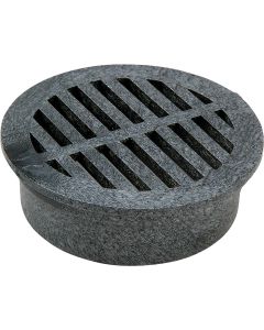 NDS 3 In. Black PVC Round Grate