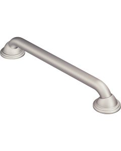 Moen 24 In. x 1-1/4 In. Concealed Screw Designer Elite Grab Bar, Brushed Nickel