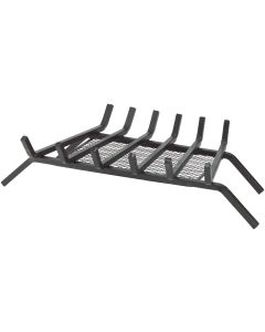 Home Impressions 27 In. Steel Fireplace Grate with Ember Screen