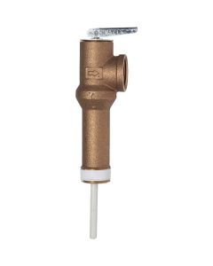 Reliance 3/4 In. MIPS Inlet X 3/4 In. FIPS Outlet Long Shank Temperature & Pressure Relief Valve