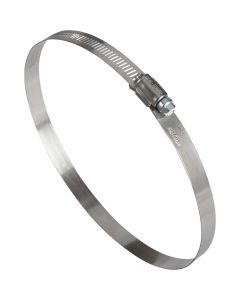 Ideal 5 In. - 7 In. 57 Stainless Steel Hose Clamp with Zinc-Plated Carbon Steel Screw
