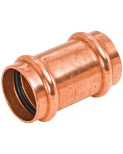 NIBCO 1/2 In. x 1/2 In. Press Copper Coupling without Stop