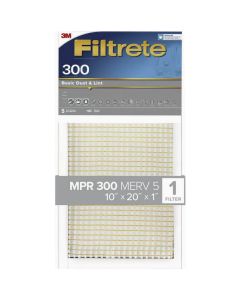 3M Filtrete 10 In. x 20 In. x 1 In. Basic Dust & Lint 300 MPR Furnace Filter