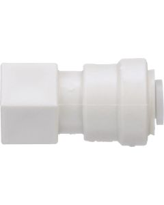 Watts Aqualock 1/4 In. OD x 1/4 In. FNPT Push-to-Connect Plastic Adapter