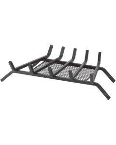 Home Impressions 24 In. Steel Fireplace Grate with Ember Screen
