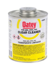 Oatey 32 Oz. All-Purpose Clear PVC Cleaner