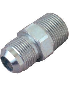 Dormont 1/2 In. OD Flare x 1/2 In. MIP (tapped 3/8 In. FIP) Zinc-Plated Carbon Steel Adapter Gas Fitting
