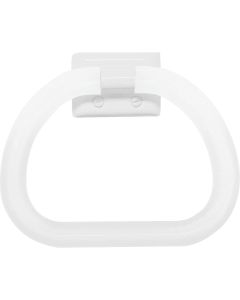 Decko White Plastic Towel Ring