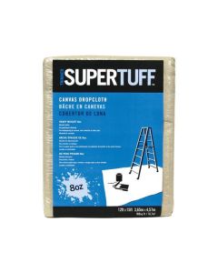 12' x 15' Trimaco 56703 SuperTuff Canvas Dropcloth, 6-Ounce Utility