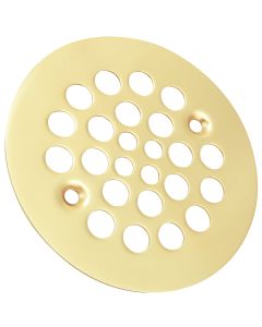 Do it 4-1/4 In. Polished Brass Shower Drain Strainer