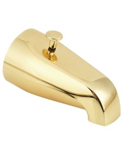Do it 5-1/2 In. Polished Brass Bathtub Spout with Diverter