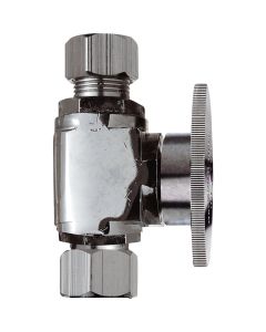 Do it 3/8 In. C X 3/8 In. OD Chrome Plated Brass Stop Valve