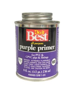 Do it Best 8 Oz. Purple Pipe and Fitting Primer for PVC/CPVC