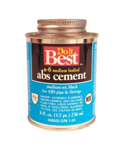 Do it Best 8 Oz. Medium Bodied Black ABS Cement