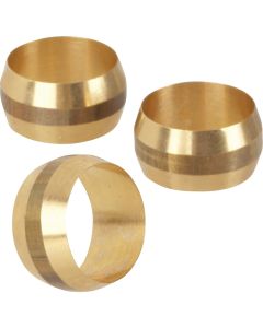 Do it 1/2 In. Brass Compression Sleeve (3-Pack)