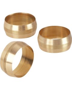 Do it 5/8 In. Brass Compression Sleeve (3-Pack)