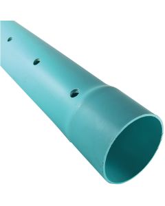 Charlotte Pipe 4 In. x 10 Ft. Perforated SDR 35 PVC Drain & Sewer Pipe, Belled End