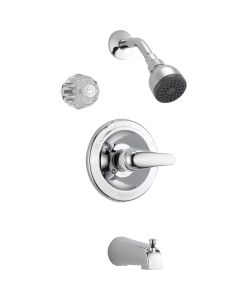Peerless Chrome 1-Handle Lever Tub and Shower Faucet