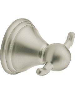 Moen Preston Brushed Nickel Double Robe Hook