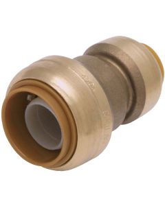 SharkBite 1/2 In. x 3/4 In. Push-to-Connect Brass Coupling