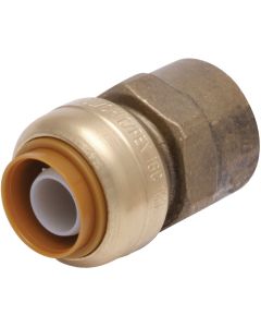 SharkBite 1/2 In. x 1/2 In. FNPT Straight Brass Push-to-Connect Female Adapter