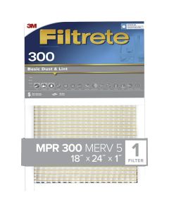 3M Filtrete 20 In. x 25 In. x 1 In. Basic Dust & Lint 300 MPR Furnace Filter