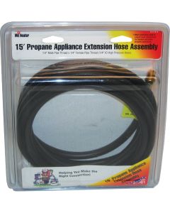 MR. HEATER 15 Ft. x 3/8 In. MPT x 3/8 In. FPT LP Hose Assembly