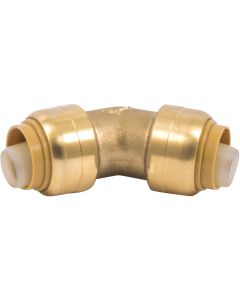 SharkBite 1/2 In. x 1/2 In. 45 Deg. Push-to-Connect Brass Elbow (1/8 Bend)