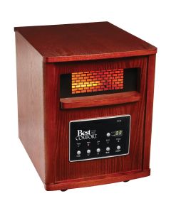 Best Comfort 1500-Watt 120-Volt Quartz Heater with Woodgrain Cabinet