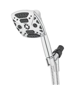 Oxygenics 7-Spray 1.8 GPM Square Handheld Shower, Chrome