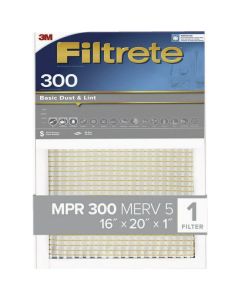 3M Filtrete 12 In. x 20 In. x 1 In. Basic Dust & Lint 300 MPR Furnace Filter