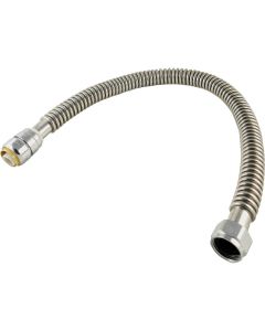 SharkBite 3/4 In. SB x 3/4 In. FIP x 24 In. L Corrugated Stainless Steel Flexible Water Heater Connector
