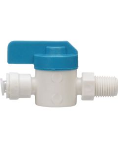 Watts Aqualock 1/4 In. x 1/4 In. MNPT Straight Push-to-Connect Plastic Valve