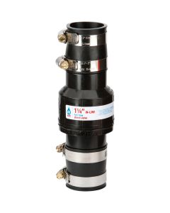 Drainage Industries 1-1/4 In. ABS Thermoplastic In-Line Sump Pump Check Valve