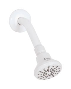 Home Impressions 1-Spray 1.8 GPM Fixed Showerhead, White