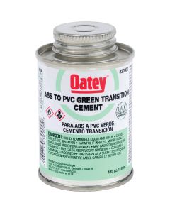 Oatey 4 Oz. Medium Bodied ABS to PVC Green Transition PVC Cement