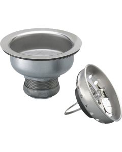 Keeney 3-1/2 in. to 4 In. Stainless Steel Basket Strainer Assembly
