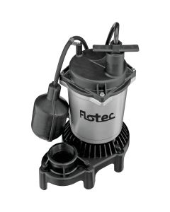 Flotec 1/2 HP 115V Submersible Sump Pump with Tethered Switch