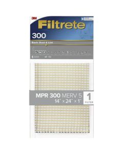3M Filtrete 14 In. x 24 In. x 1 In. Basic Dust & Lint 300 MPR Furnace Filter
