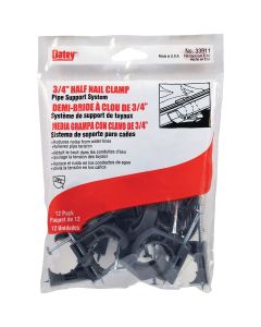 Oatey Insulator 3/4 In. Plastic Nail-On Pipe Half Clamp, (12-Pack)